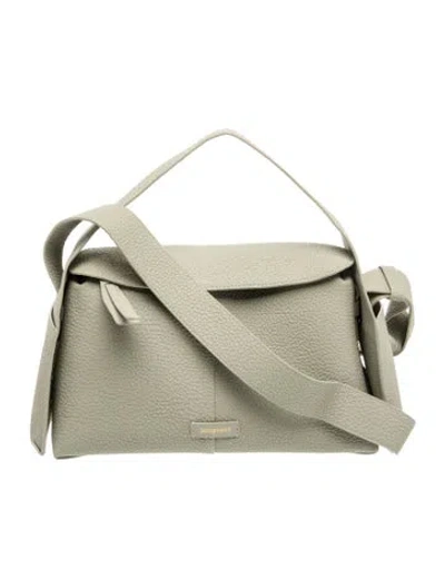 Pre-owned Songmont Leather Top Handle Bag In Green