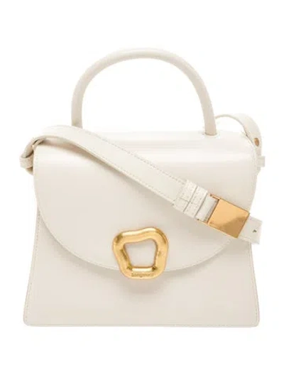 Pre-owned Songmont Leather Top Handle Bag In Neutral