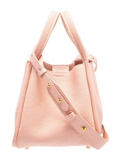 Pre-owned Songmont Leather Top Handle Bag In Pink