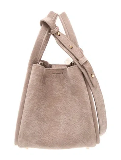 Pre-owned Songmont Leather Top Handle Bag W/ Tags In Neutral