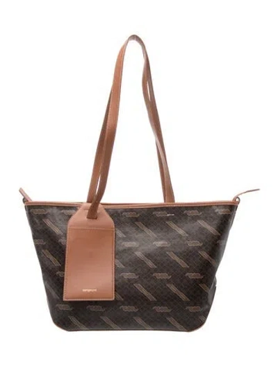 Pre-owned Songmont Monogram Tote In Brown