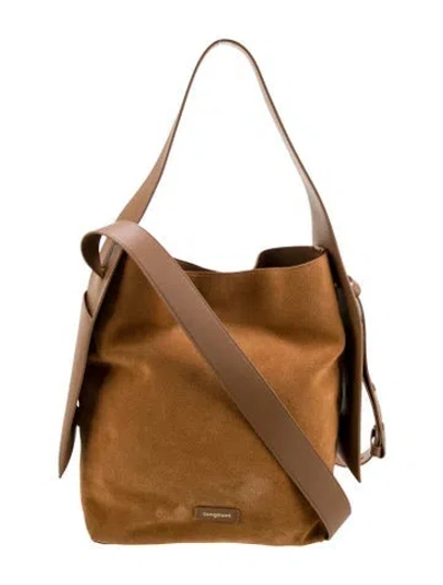 Pre-owned Songmont Suede Shoulder Bag In Brown