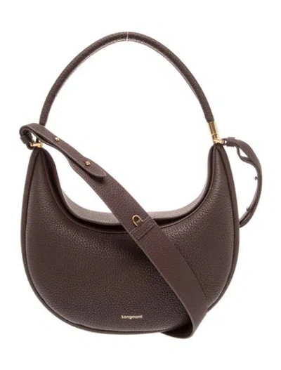 Pre-owned Songmont Vegan Leather Luna In Brown