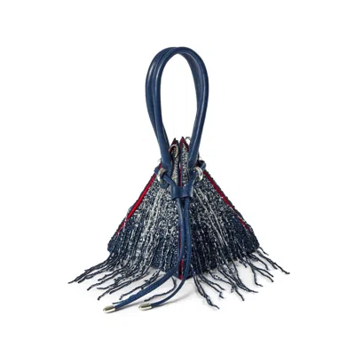 Songs Of Siren Women's Blue / Silver Starfall Pyramid Bag In Multi