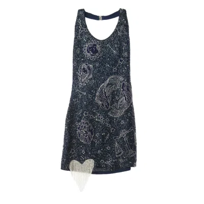 Songs Of Siren Women's Blue / Silver The Zodiac Dress