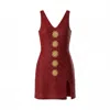 Songs Of Siren Women's Red / Gold The Ember Dress In Red