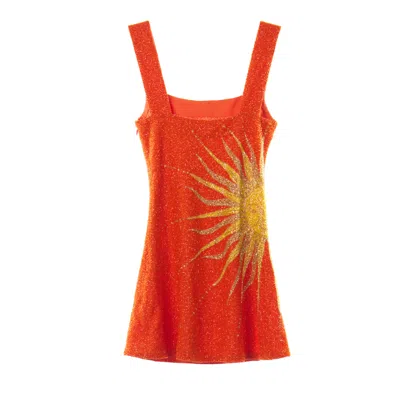 Songs Of Siren Women's Red / Yellow / Orange The Eternal Sunshine Dress