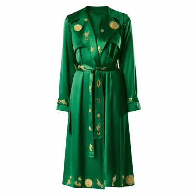 Songs Of Siren Women's The Green Oracle Trenchcoat