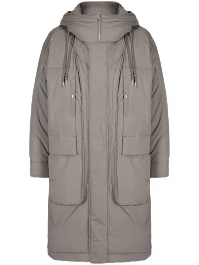 Songzio 3d Lightweight Long Padded Jacket In Green