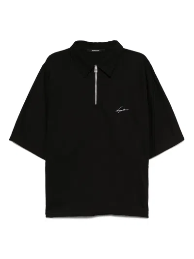 Songzio Aquarelle-dolman Polo Shirt In Black