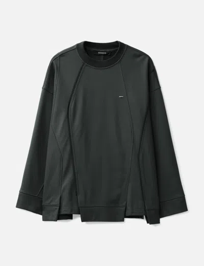 Songzio Asymmetric Cut Out Sweatshirt In Black