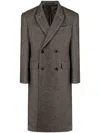 Songzio Asymmetric Double-breasted Coat In Grey