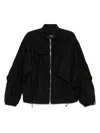 Songzio Asymmetric Multi Tuck Jumper In Black