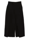Songzio Asymmetric-wrap Trousers In Black