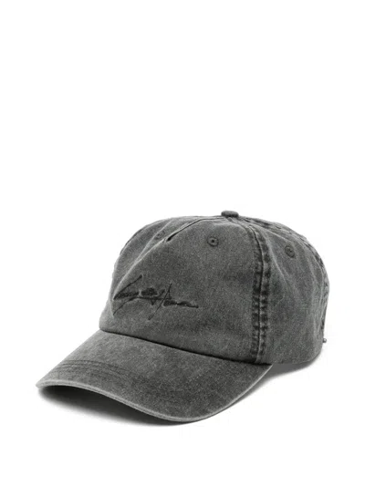Songzio Autograph-embroidered Cap In Gray