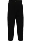 Songzio Bias Carrot Pants In Black