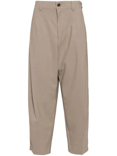 Songzio Bias Carrot Pants In Neutrals