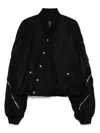 Songzio Bias-cut Ma-1 Jacket In Black