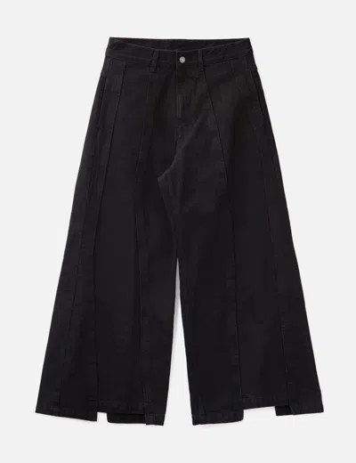 Songzio Bias Cut Out Denim In Black