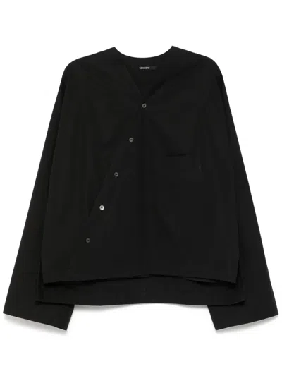Songzio Bias-cut Shirt In Black