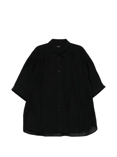Songzio 텍스처 셔츠 In Black
