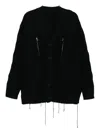 Songzio Button-up Cardigan In Black