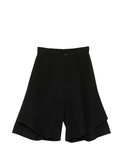 Songzio Button-fastening Shorts In Black