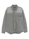 Songzio Cat-embroidered Denim Shirt In Multi