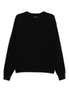 Songzio Cat-embroidered Sweatshirt In Black