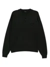Songzio Cat-embroidered Sweatshirt In Black
