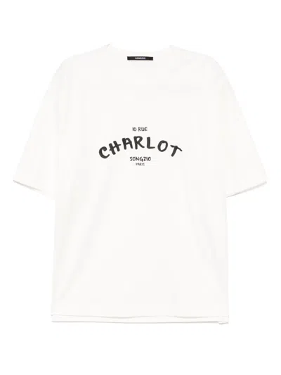 Songzio Charlot Paris Painter T-shirt In White