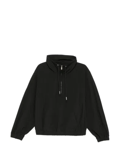 Songzio Cocoon Hooded Jacket In Black