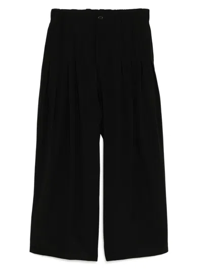 Songzio Dart-detail Wide-leg Pants In Black