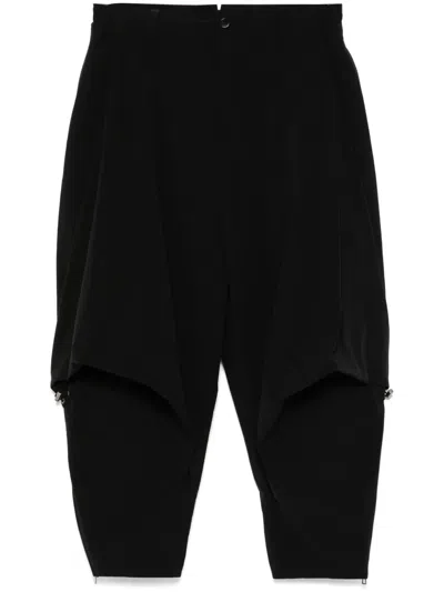 Songzio Dart Detailing Pants In Black