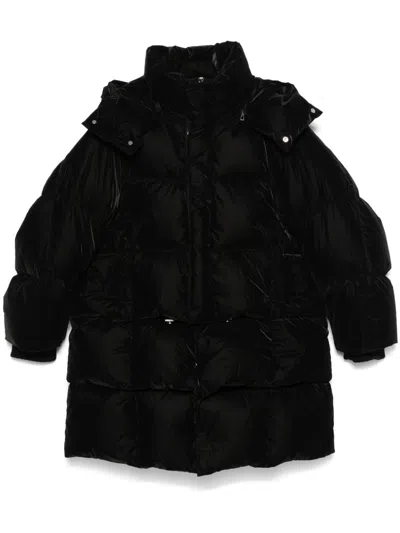 Songzio Detachable-hood Coat In Black