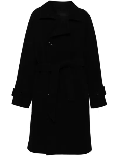 Songzio Dolman Trench Coat In 黑色