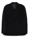 Songzio Double Breasted Blazer In Blue