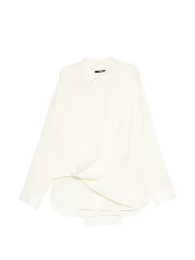 Songzio Draped Layered Shirt In Neutral