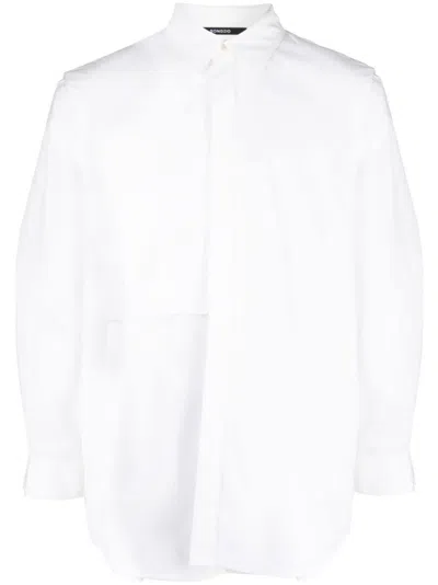 Songzio Eclipse Panelled Shirt In White