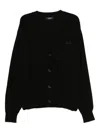 Songzio Edge Fold Cardigan In Black