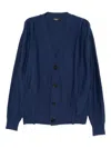 Songzio Edge Fold Cardigan In Blue