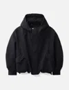 Songzio Embroidered Hood Jacket In Black