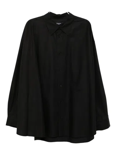 Songzio Embroidered-logo Shirt In Black