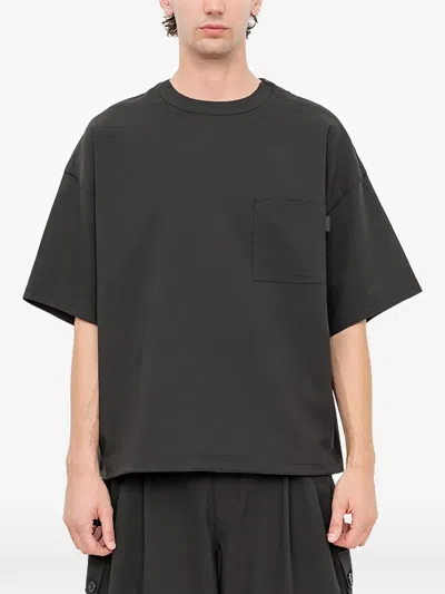Songzio Embroidered Polyptych T-shirt In Black