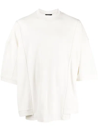 Songzio Fleece Half-sleeved T-shirt In White
