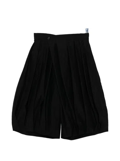Songzio Gathered Shorts In Black