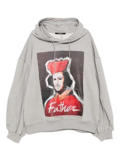 Songzio Graphic-print Hoodie In Gray