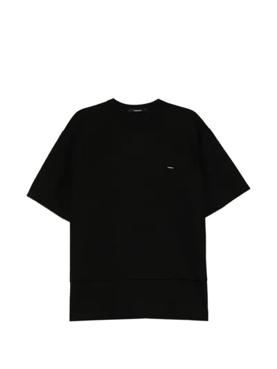 Songzio Graphic-embroidered T-shirt In Black