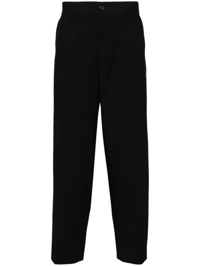 Songzio Half Banding Tapered Pants In Black