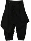 Songzio Hanbok Skirt Jogger Pants In Black